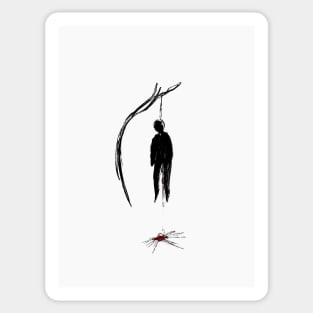 hanging man Sticker